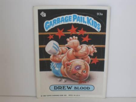 093a DREW Blood [Copyright] 1986 Topps Garbage Pail Kids Card